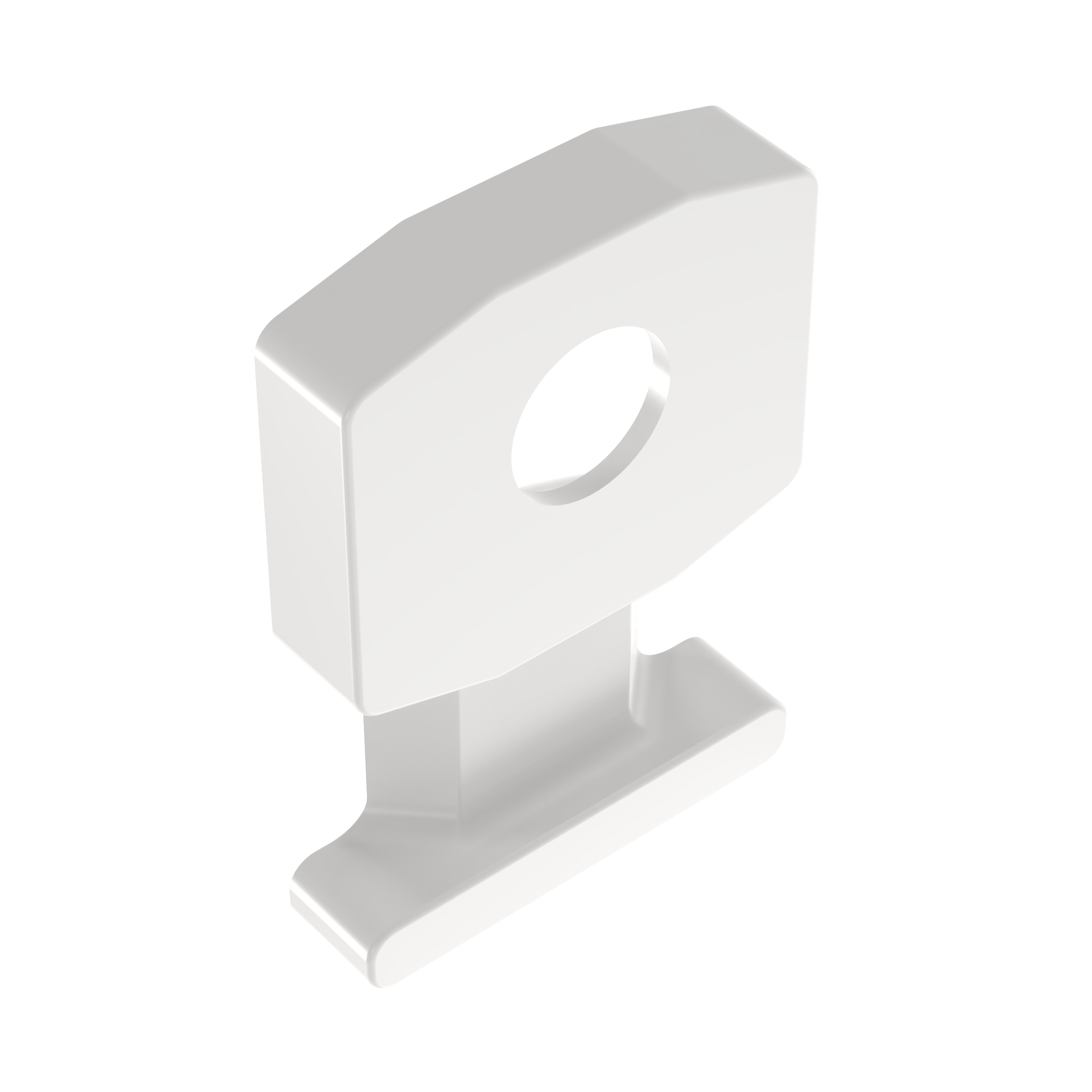 Product image for LPMS-S8-C Cable Tie Mount, Natural, PA 6.6, Screw, 0.73x0.5", PK100