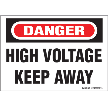 Product image for PPS0305D79 High Voltage Sign