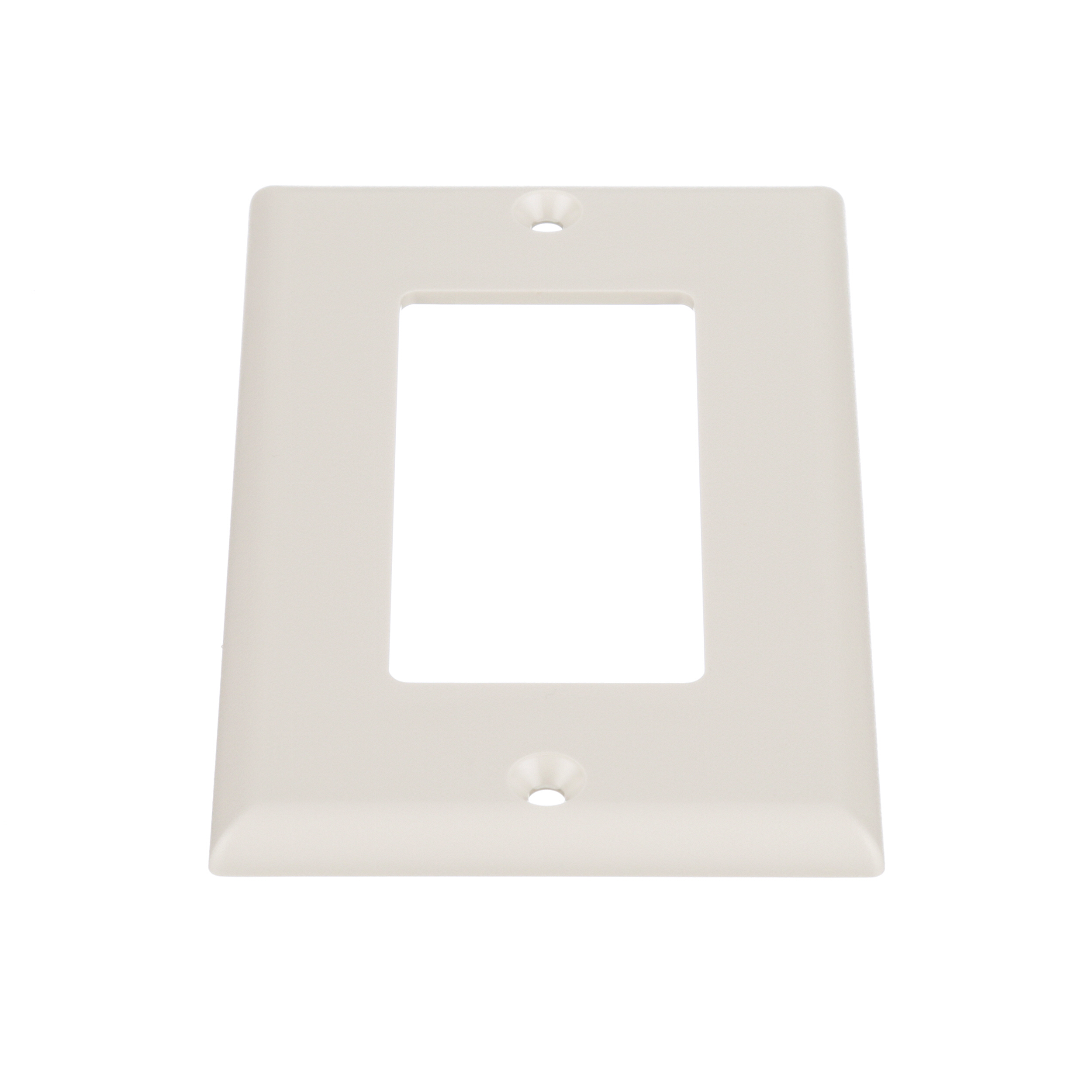 Product image for Surface Raceway, Single Gang Screw-on Faceplate, Off White