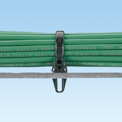 Product image for PANDUIT BP2S-D0 BARBTY TYRAP 8.5"L PUSHMOUNT 216MM METAL CABLE TIE