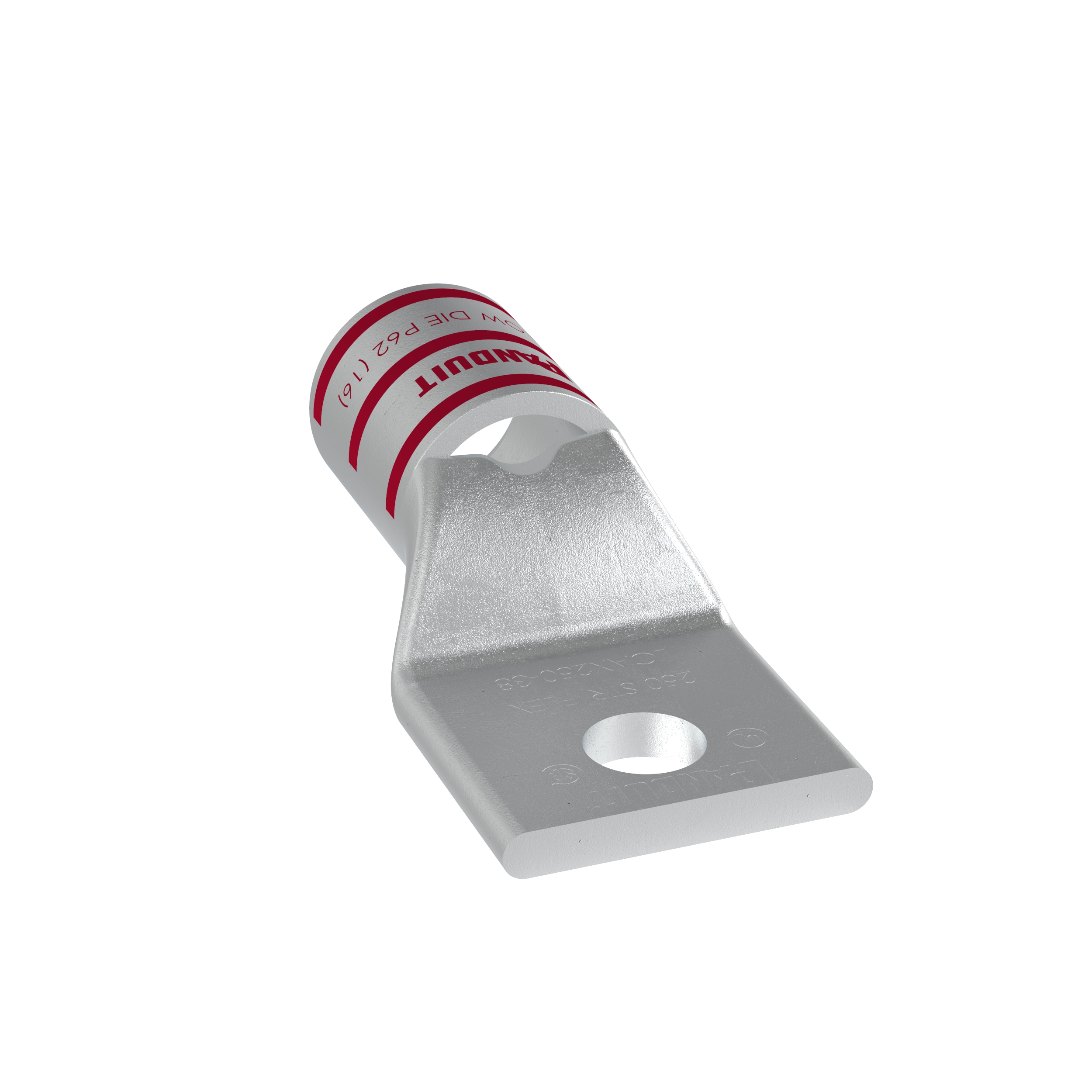 Product image for Pan-Lug™ LCAX250-38-X Comp. Lug, 250, Flex, Tin Plt Copper, One 3/8" Stud, PK10