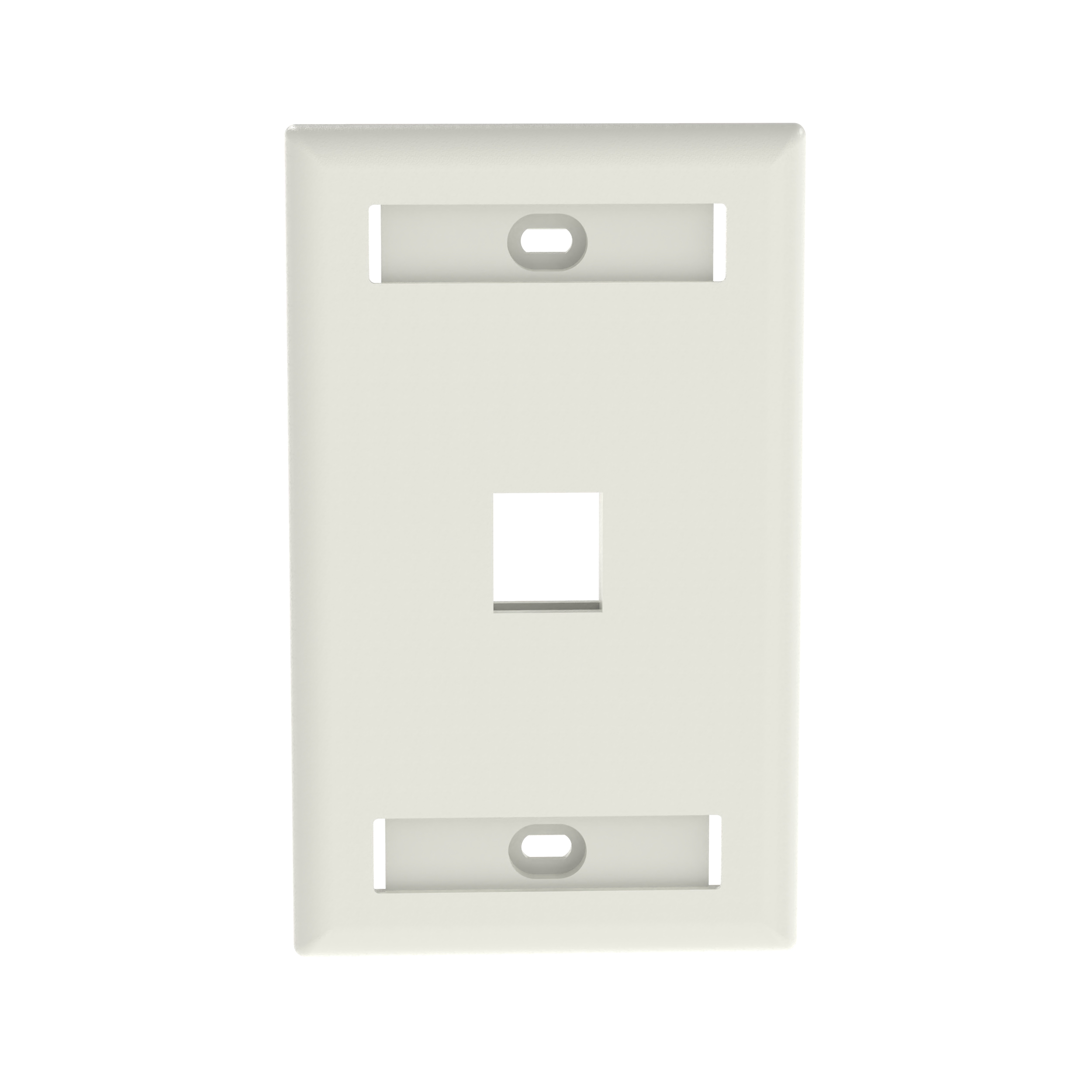Product image for PANDUIT NK1FIWY FACEPLATE 1PORT OW OFFWHITE 1-GANG C/W LABELS AND COVERS NETKEY
