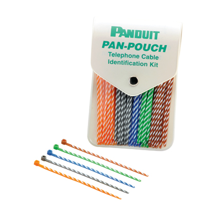 Product image for Pan-Pouch™ PP5X50F Telephone Cable Identification Kit
