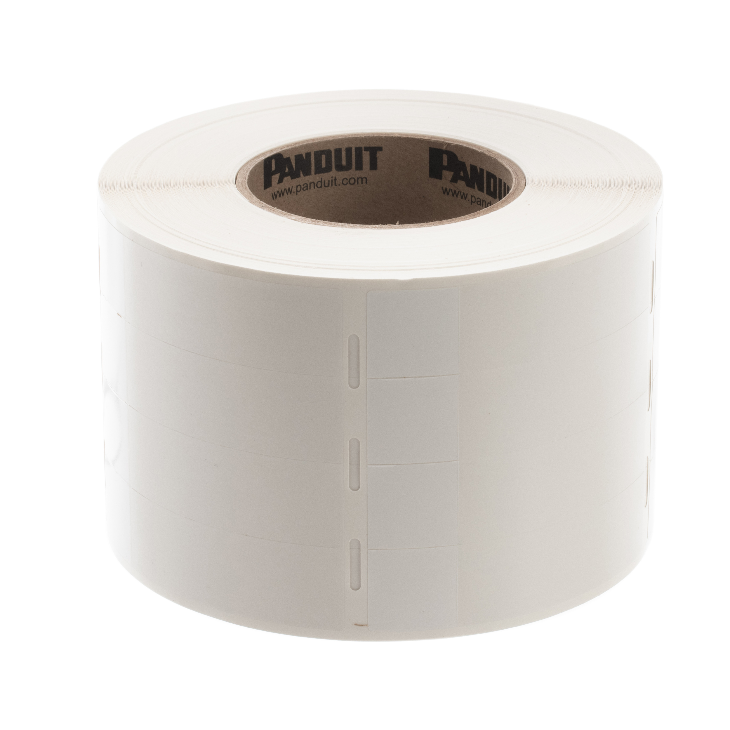 Product image for S150X400VATY Self-Lam, Vinyl, White, 2500 Lbls, TT, 4"x1.5", 1" PO H