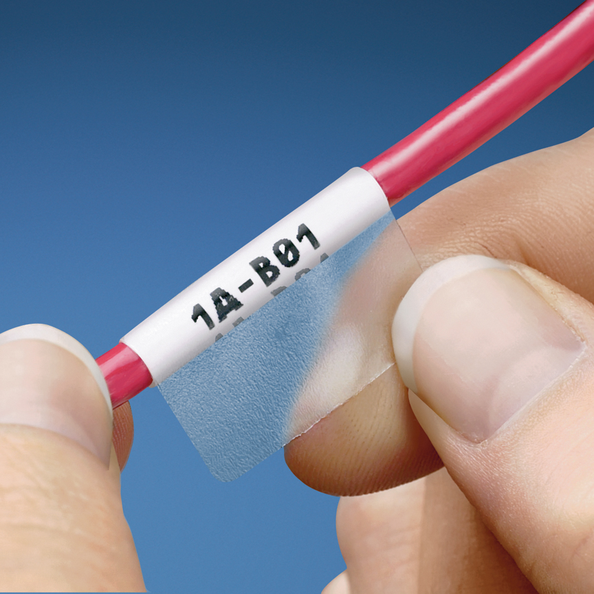 Product image for S075X075VATY Self-Laminating Label