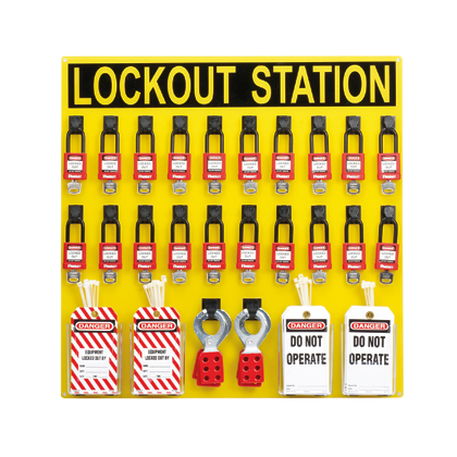 Product image for PSL-20SWCA Lockout Station, Yellow, PK1