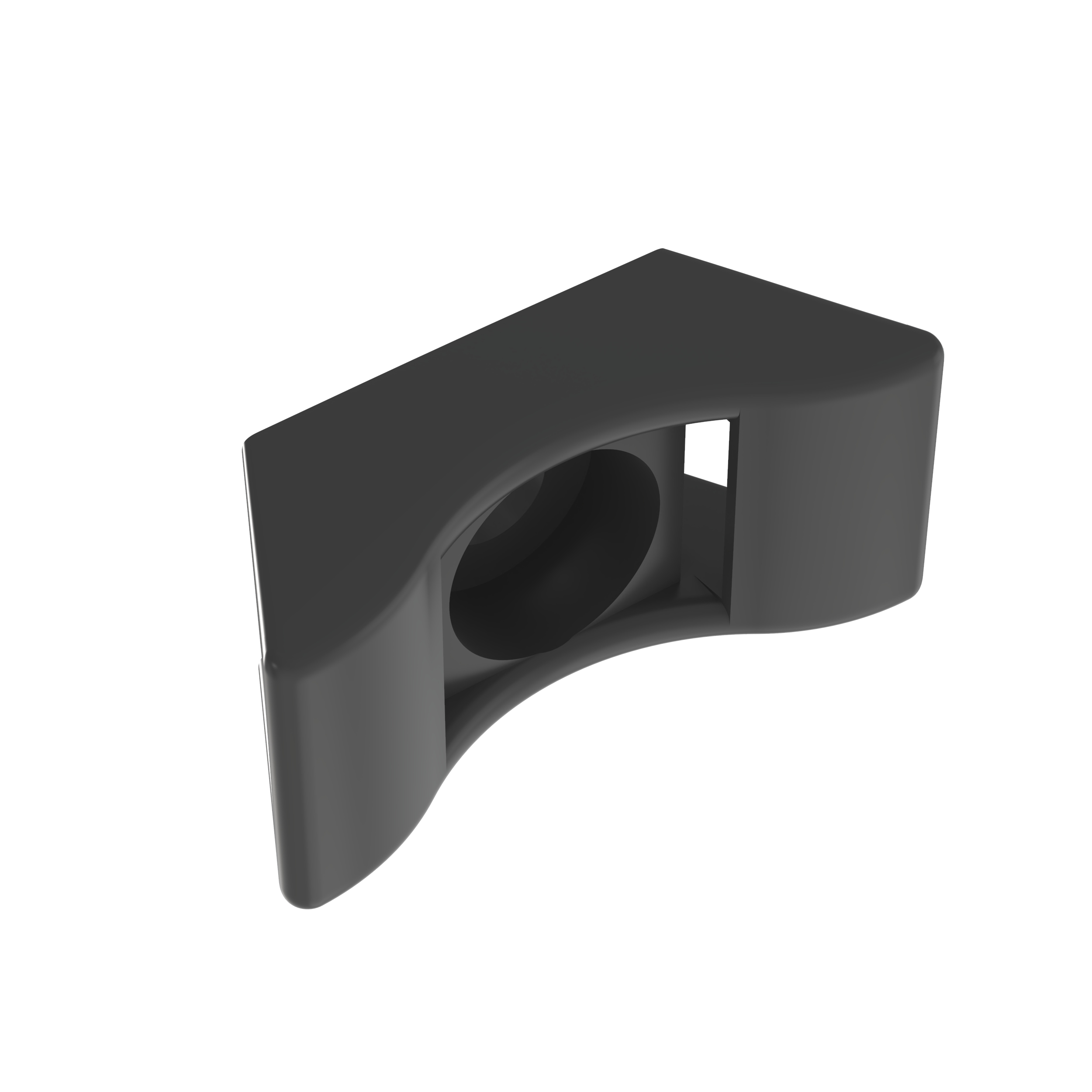 Product image for TMEH-S8-Q0 Heavy Duty Cable Tie Mount, Black, UV PA 6.6, Screw, #8, PK25