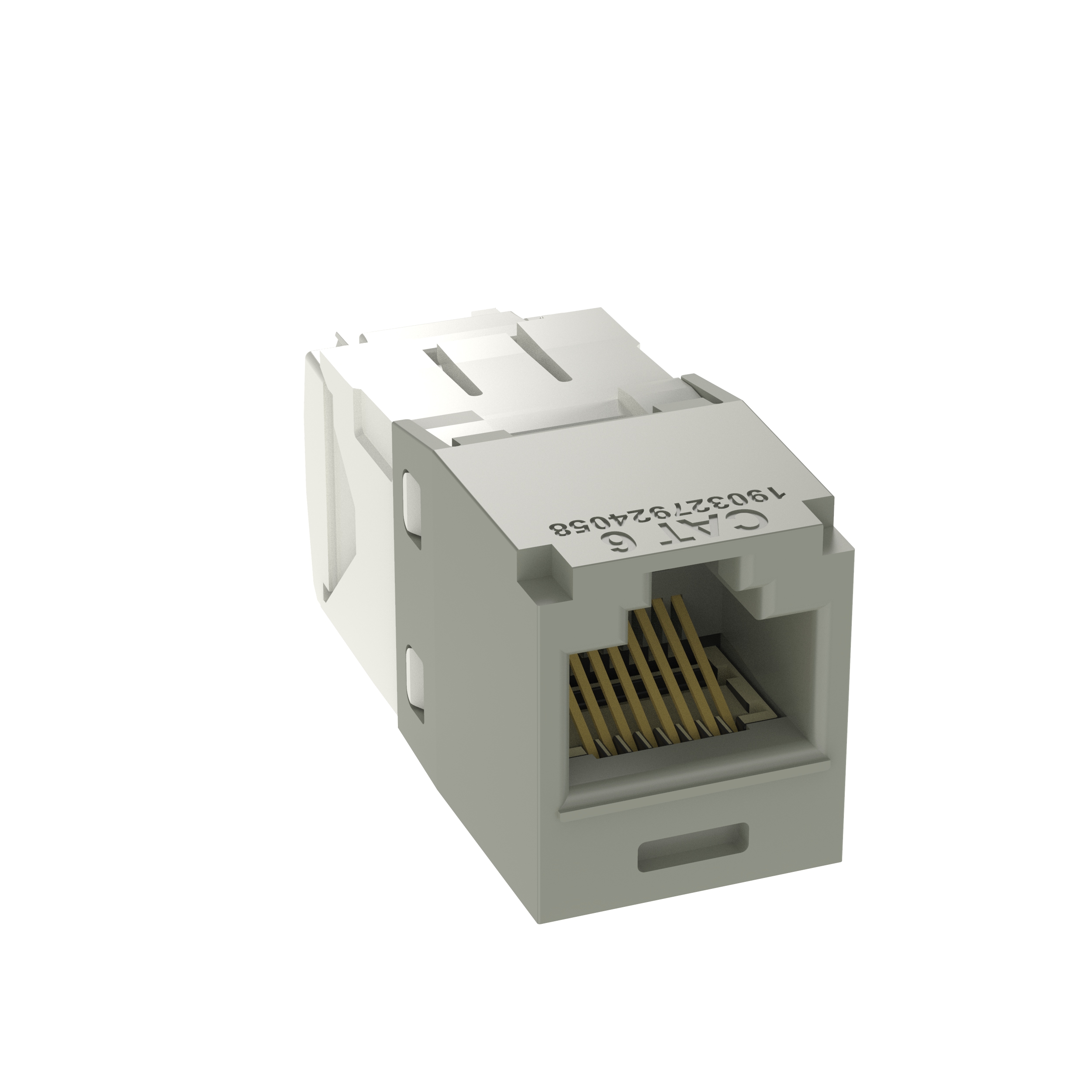 Product image for Module universal jack Mini-Com UTP RJ45 cat6 8-position 8-wire grey