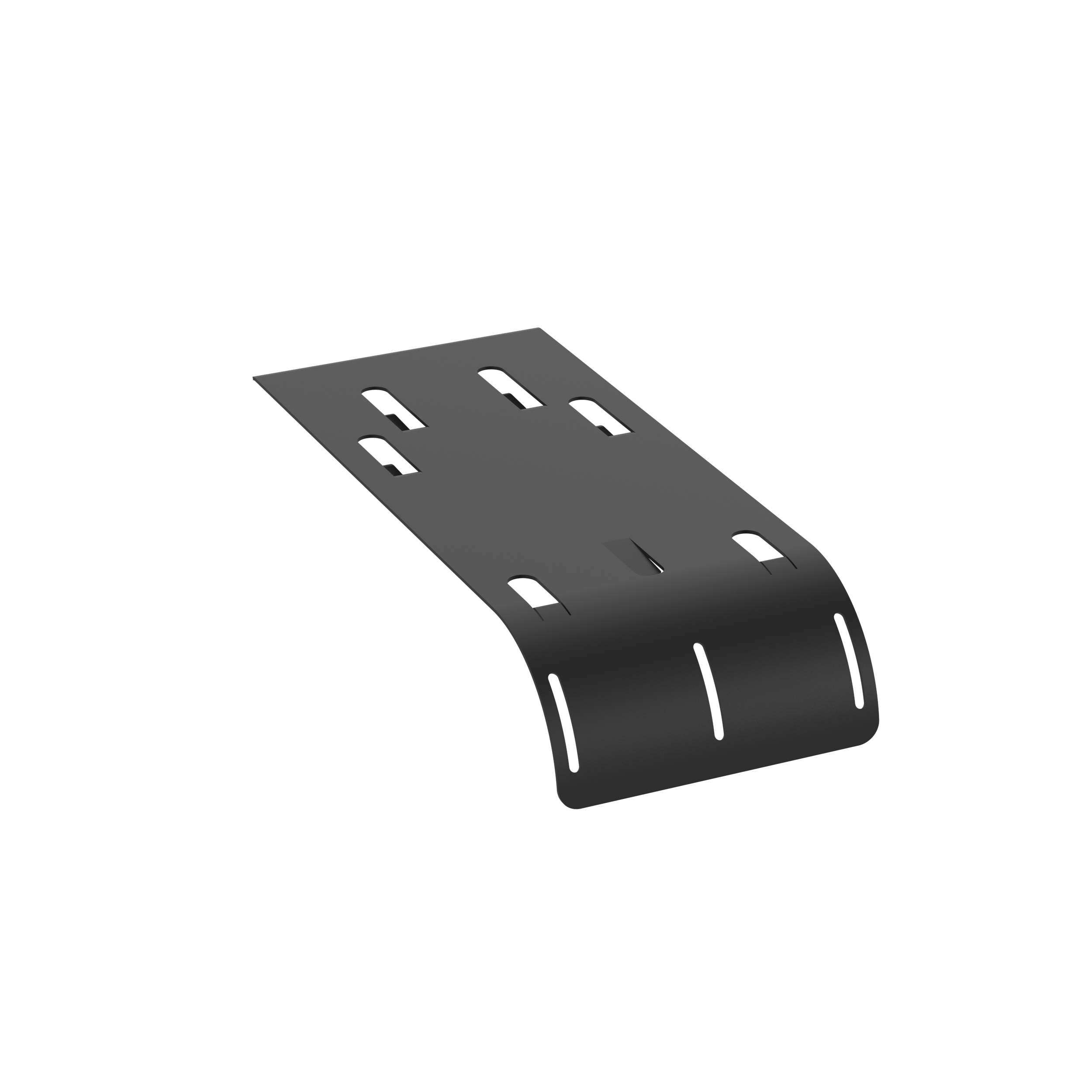 Product image for Wide Bottom Waterfall, BL, Panduit Wire Basket