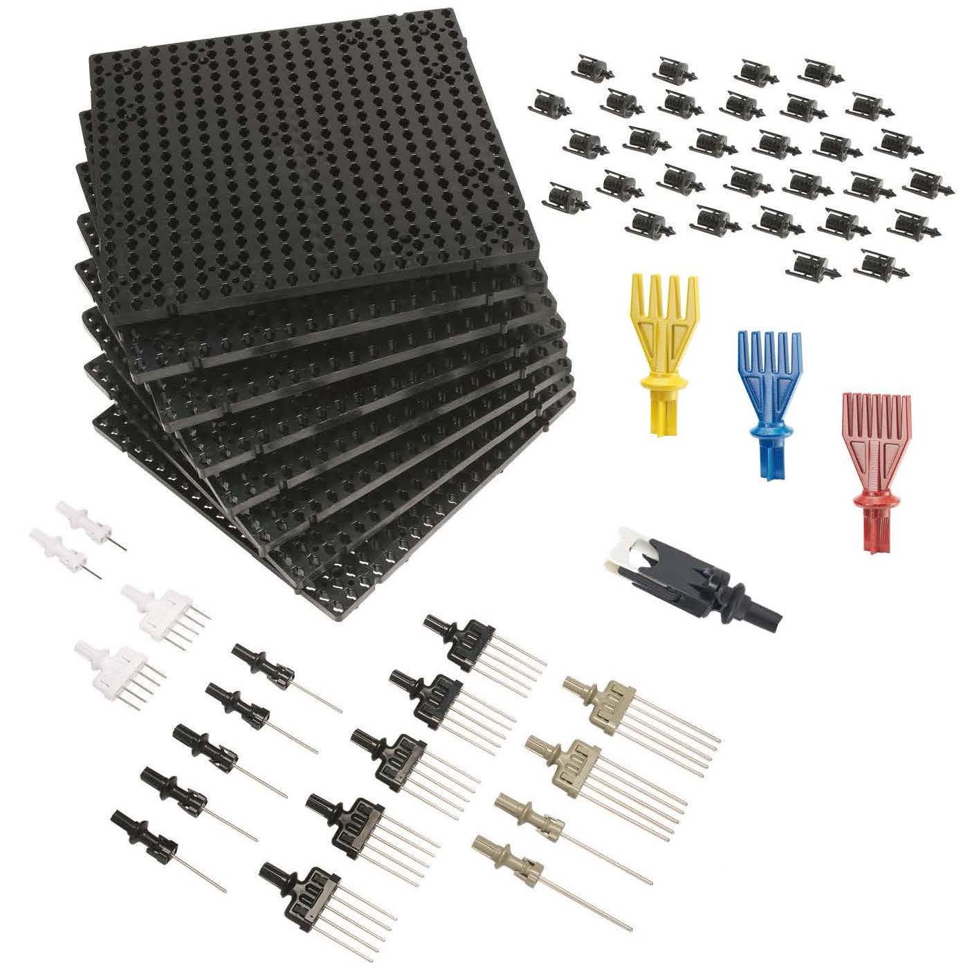 Product image for Quick-Build™ QB-KIT2 Quick-Build™ Harness Board Starter Kit, 145 assorted
