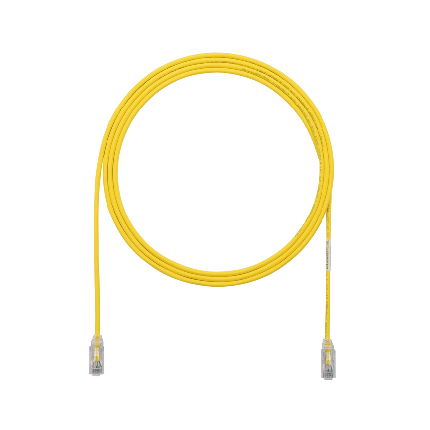 Product image for Cat 6 28 AWG UTP Copper Patch Cord, 3 ft, Yellow