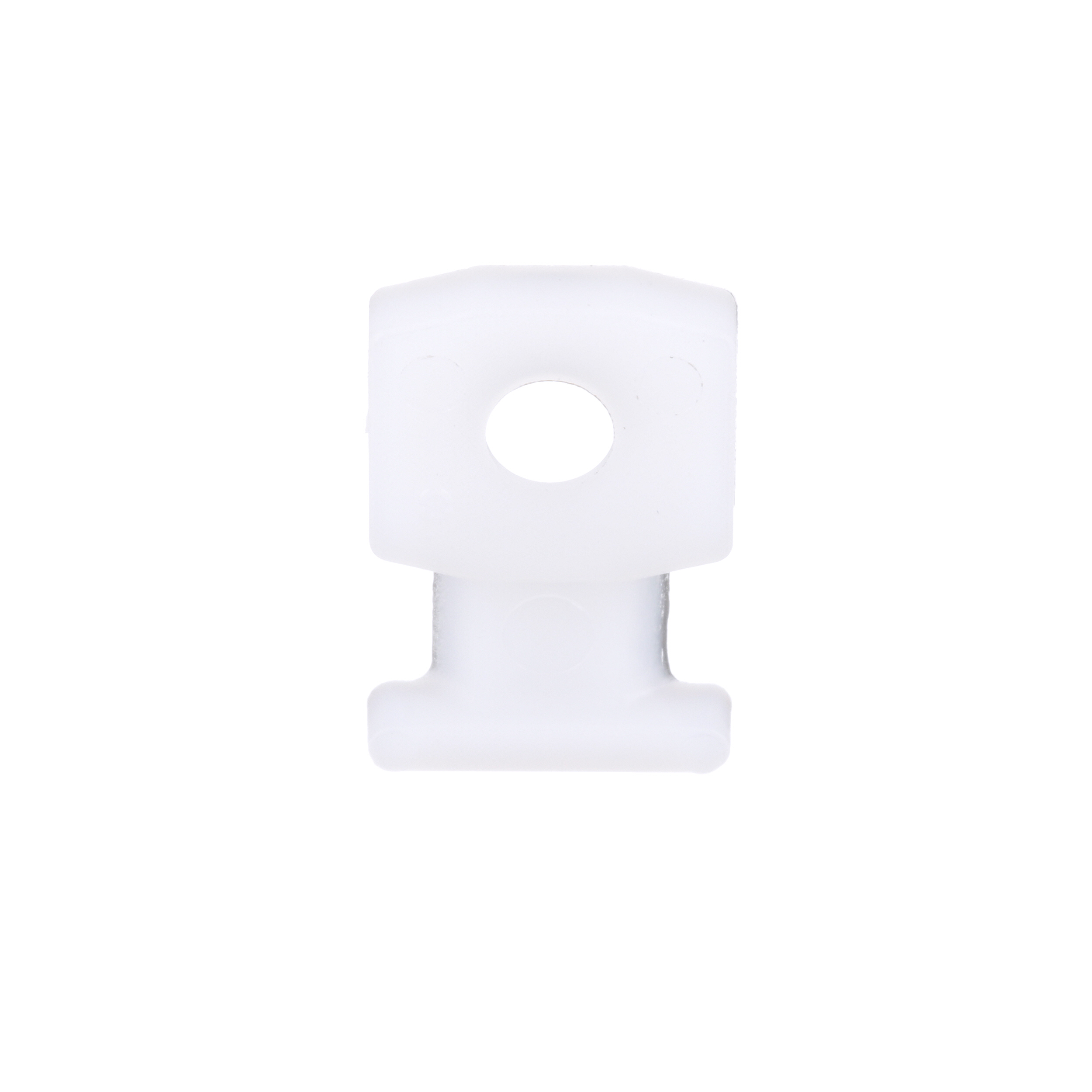 Product image for StrongHold™ SSMLP-M Cable Tie Mount, Natural, PA 6.6, Screw, 0.74"x0.12"x0.5"