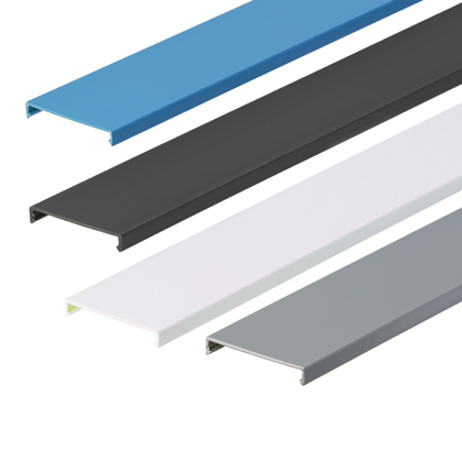 Product image for PANDUIT C4IB6 DUCT COVER 4" 6' LONG INTRINSIC BLUE FOR F FS AND G DUCT