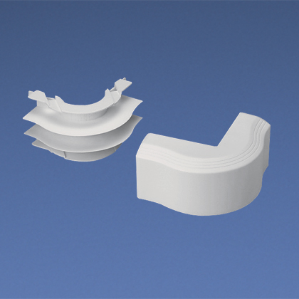 Product image for Surface Raceway, T-45 Outside Corner, White