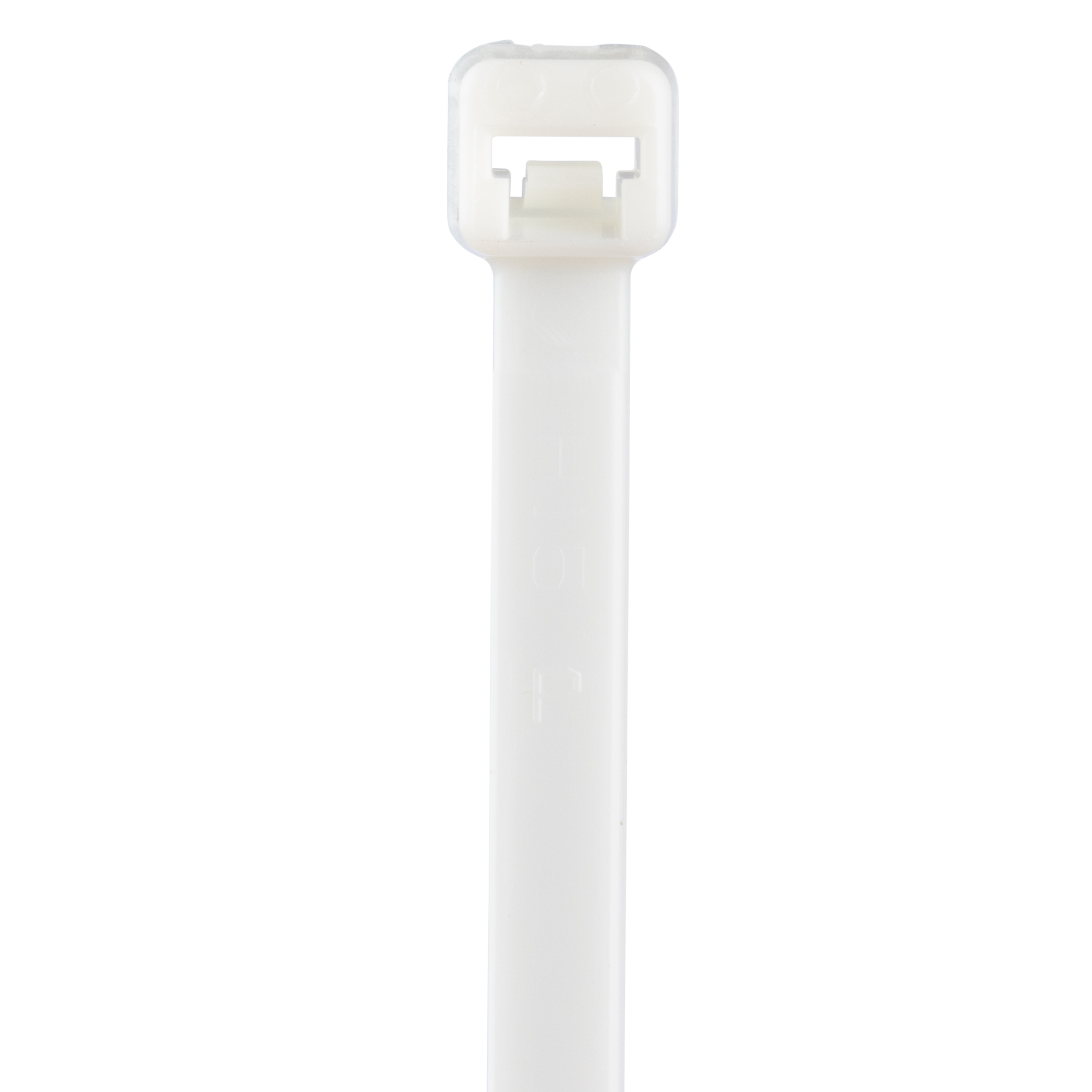 Product image for Pan-Ty® PLT2M-M10 Cable Tie, White, PA6.6, 8"L, 18lb, PK1000