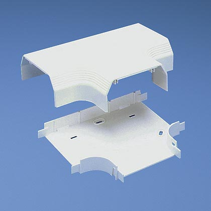 Product image for Surface Raceway, T-70 Tee Fitting, White