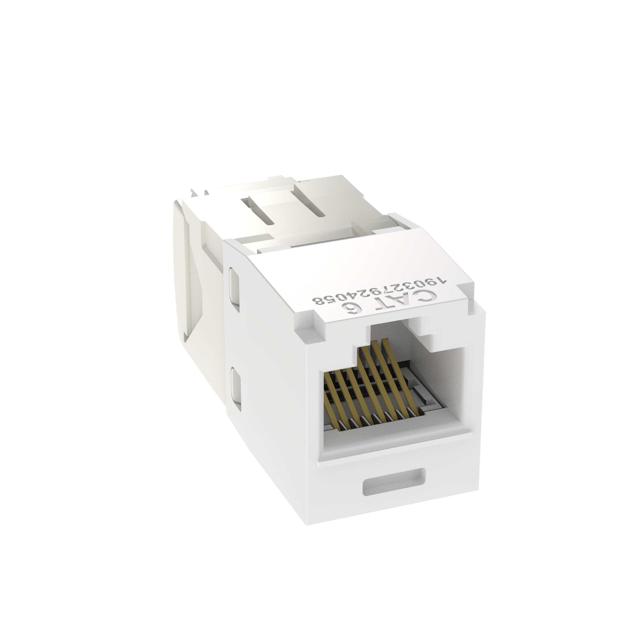 Product image for PANDUIT CJ688TGWH-24 MODULE CAT6 UTP 8P 8W UNIVERSAL WH 24/PACK