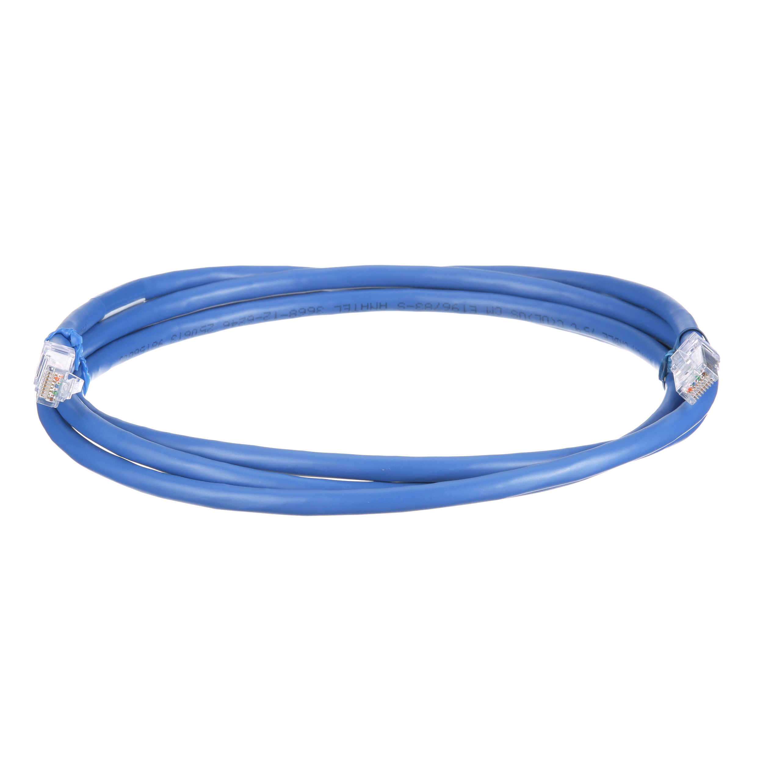 Product image for Cat 6A 24 AWG UTP Copper Patch Cord, 6 ft, Blue
