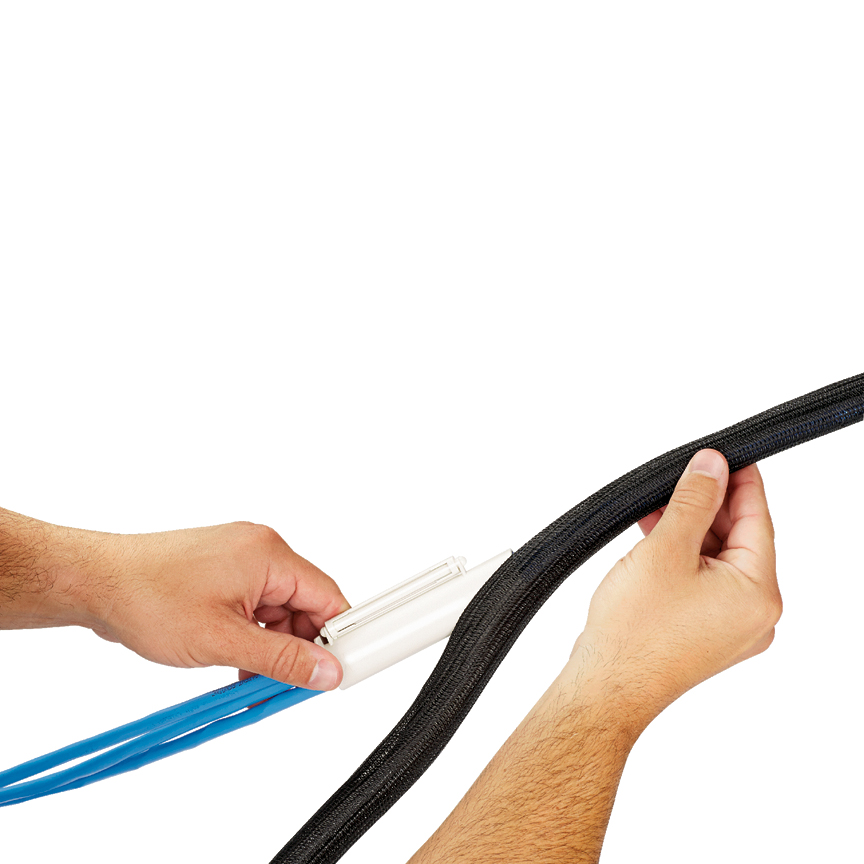 PANDUIT SE50PS-CLR0 PW BRAID SLEEVE .50"X150' BLK 1RL
