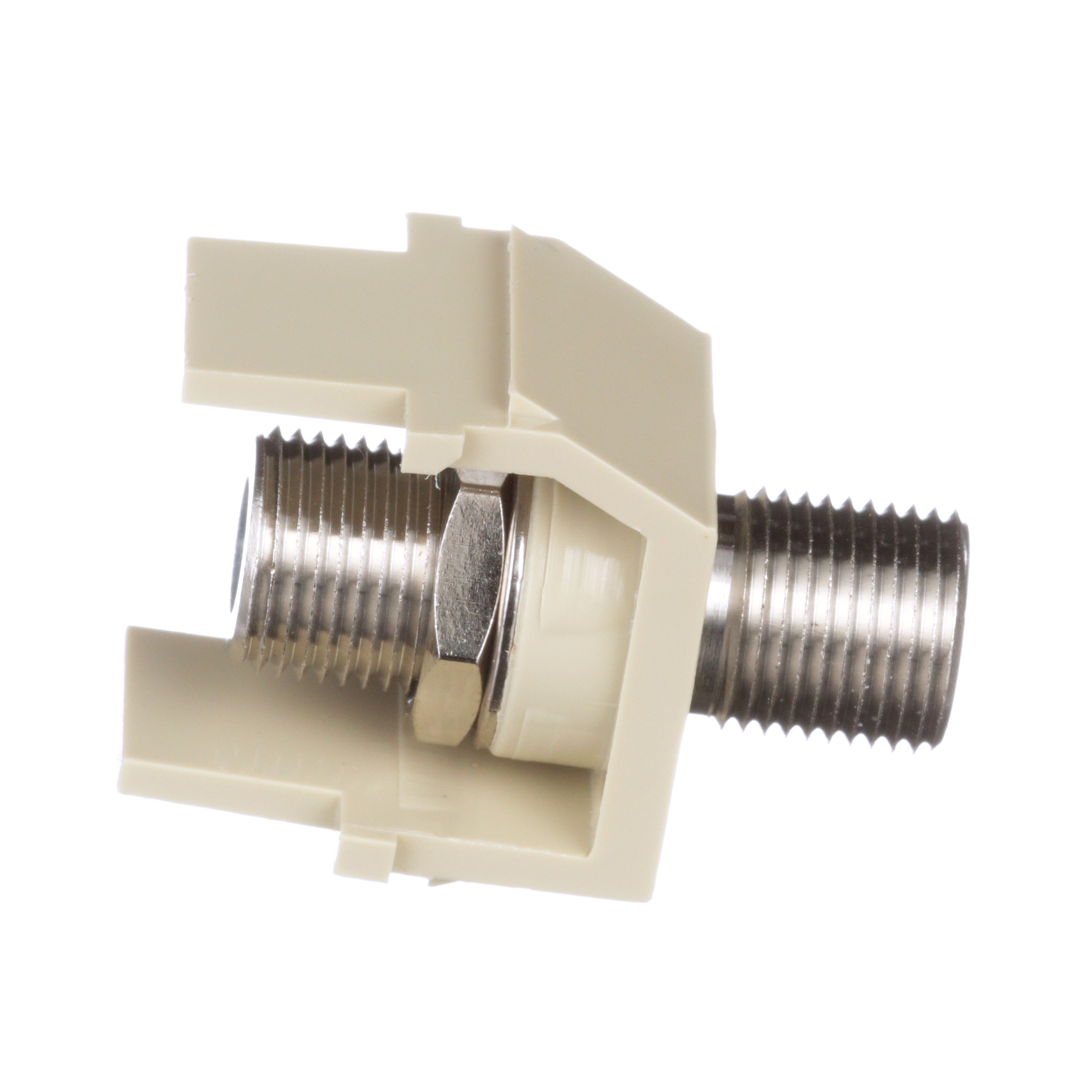 PANDUIT NKFEI MODULE KEYSTONE NK W/ TYPE F COAX BULKHEAD COUPLER ELECTRIC IVORY
