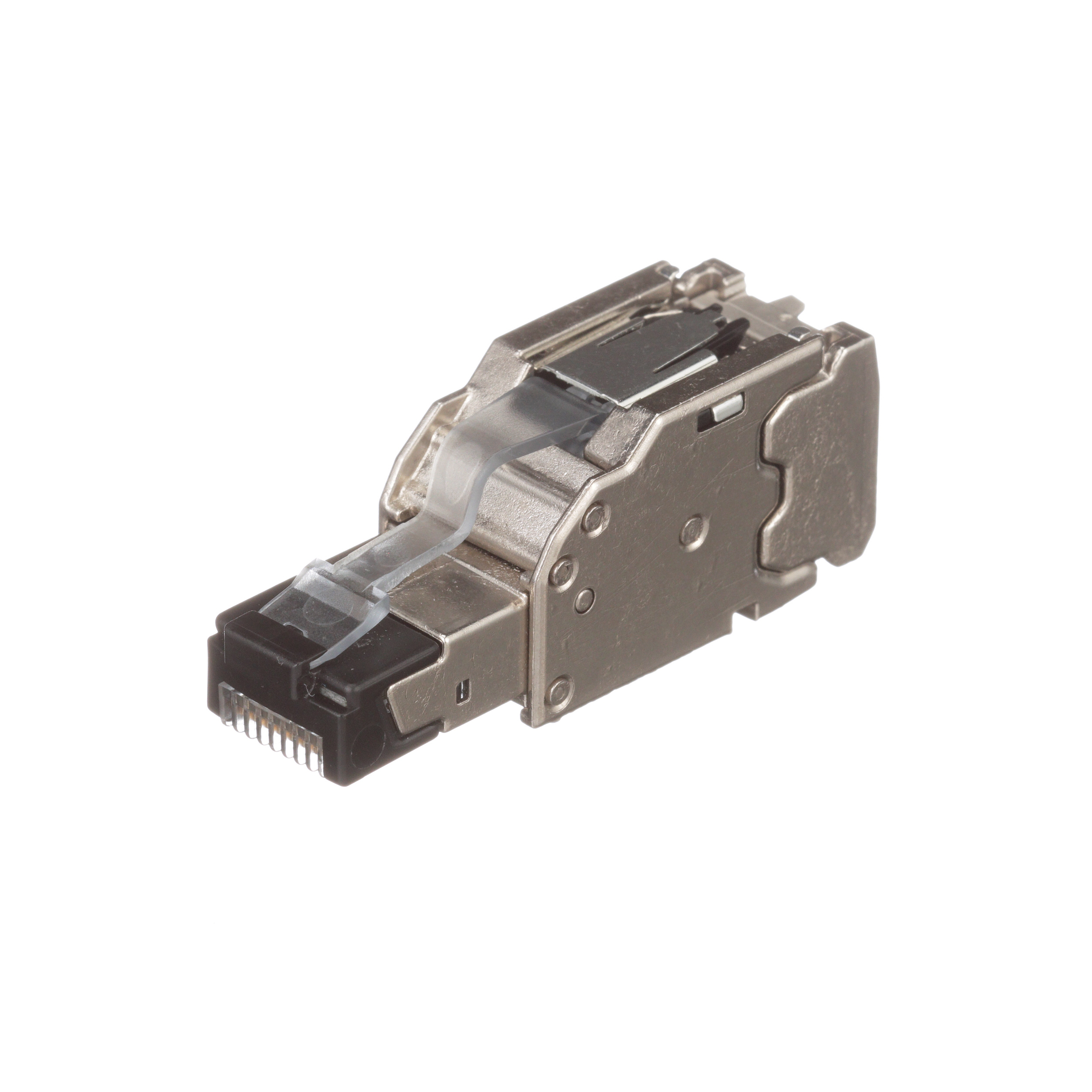 Product image for RJ45, Cat 6A Shielded Field Term Plug, 22-26 AWG