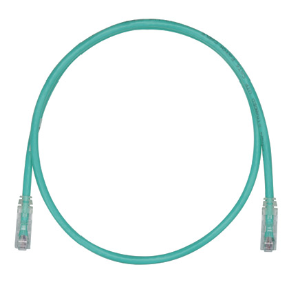 Product image for Cat 6 24 AWG UTP Copper Patch Cord, 15 ft, Green
