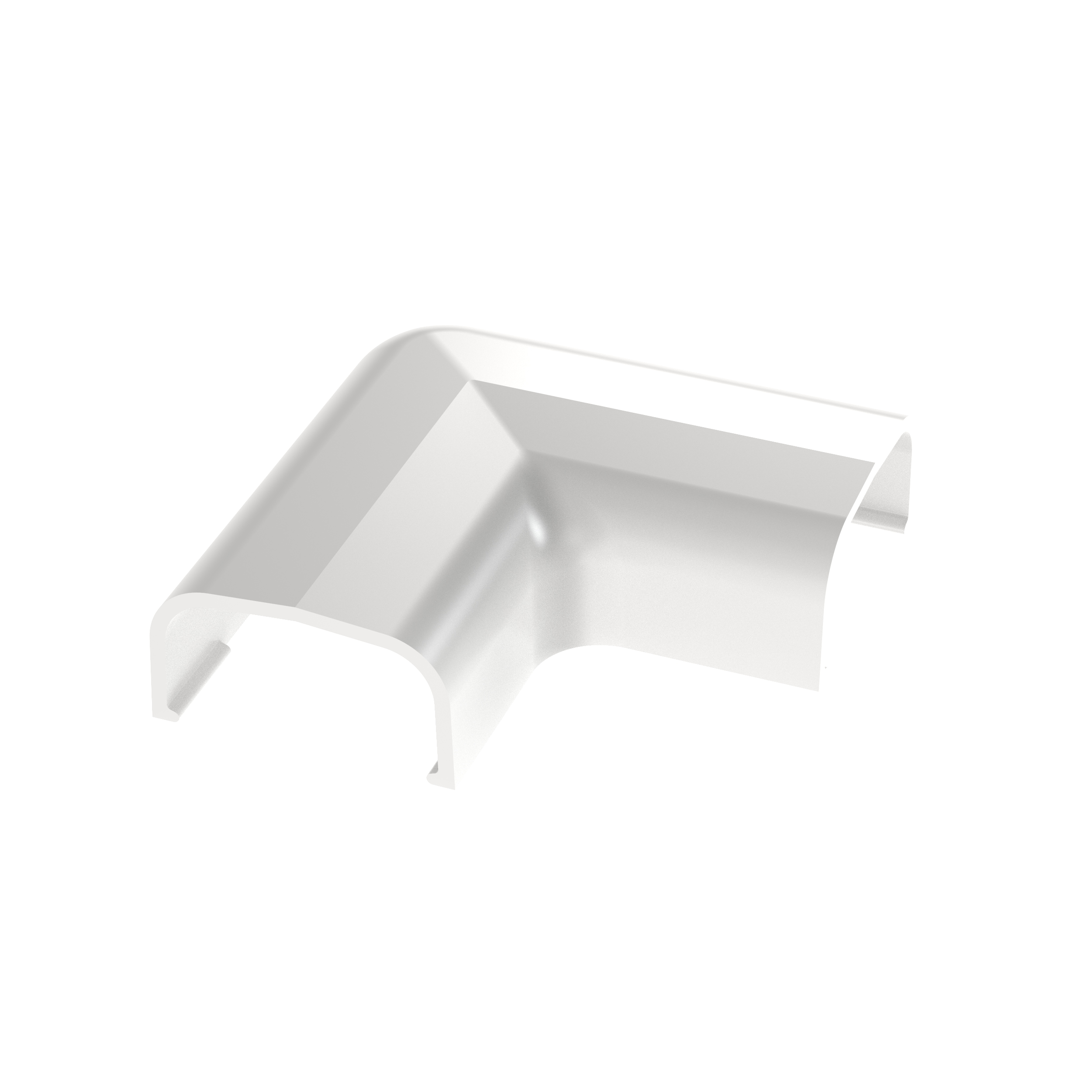 Product image for PANDUIT RAF5WH-E RACEWAY RIGHT ANGLE FITTING WHITE