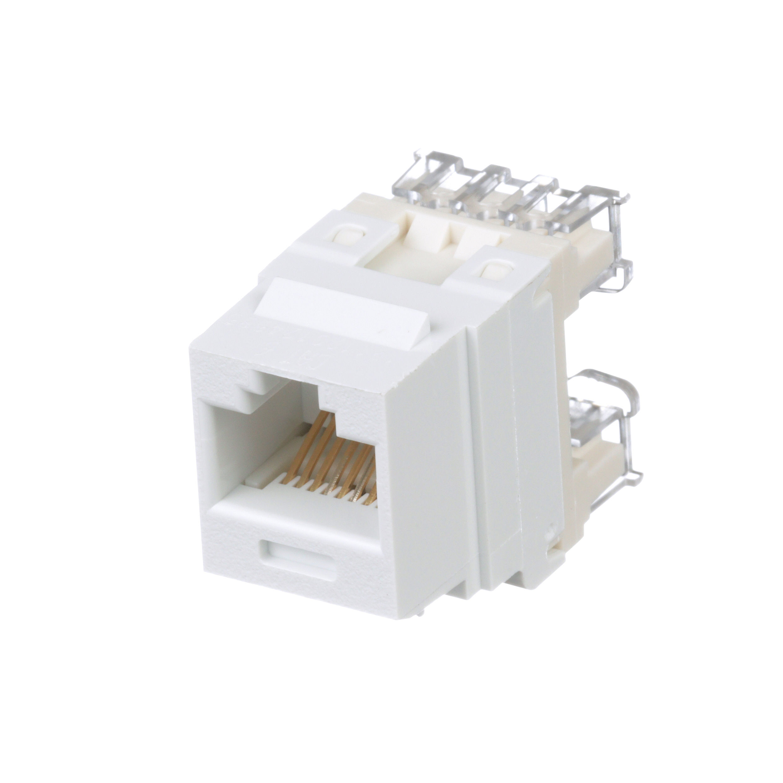 Product image for PANDUIT NK688MWH-Q JACK CAT6 WHITE 568A/B KEYSTONE 25 PC BULK PACK NETKEY