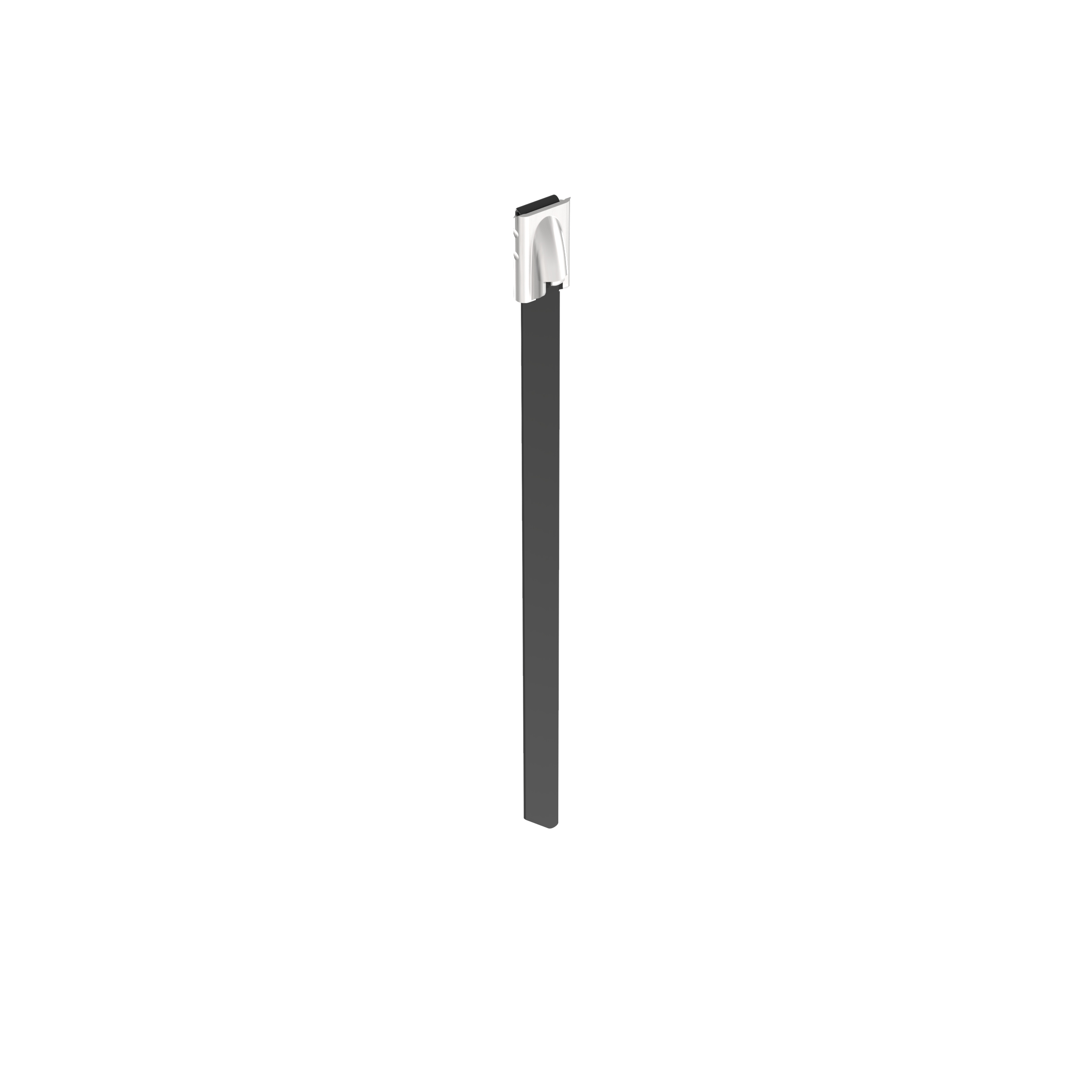 Product image for Pan-Steel® MLTFC4S-CP316 Cable Tie, PET Coated SS 316, Black, Standard, 4" Dia.