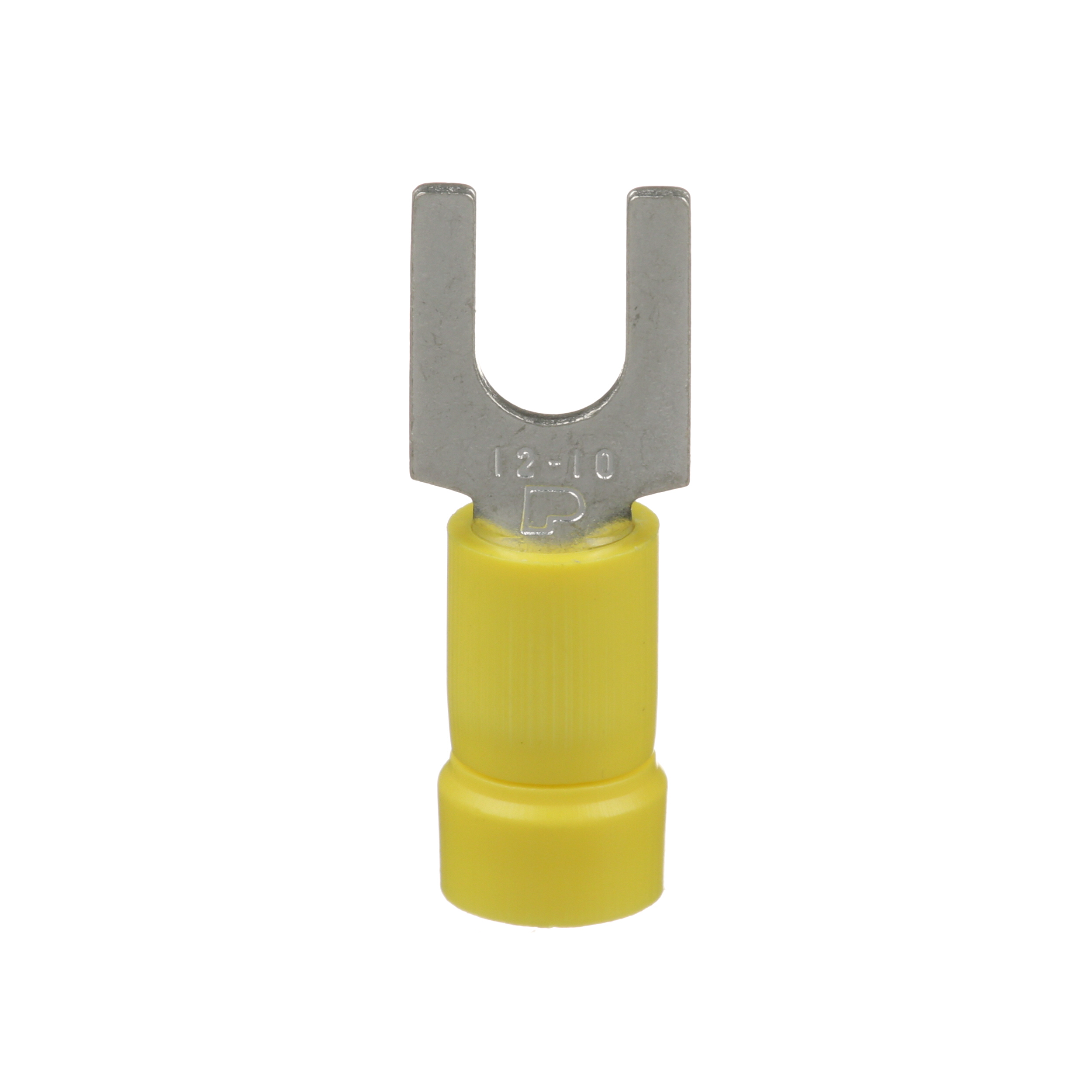 Product image for PANDUIT PV10-10F-D TERMINAL FORK VINYL #14G- #10G