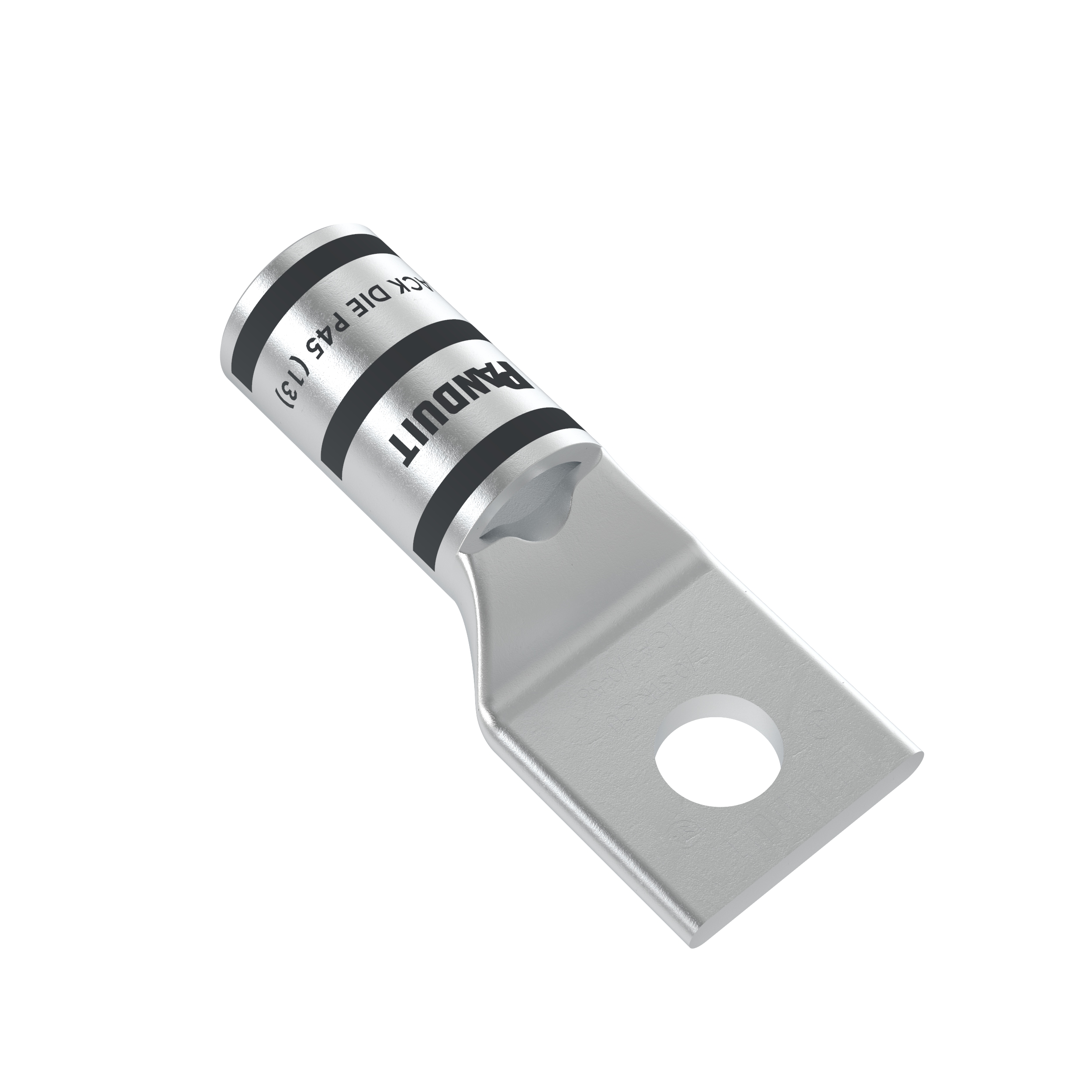 Product image for Pan-Lug™ LCA2/0-56-X Comp. Lug, 2/0, Tin Plt Copper, Strt, One 0.31" Stud, PK10
