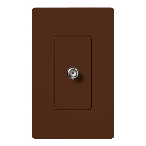 Product image for Cable jack single F-Style 75 Ohm sienna