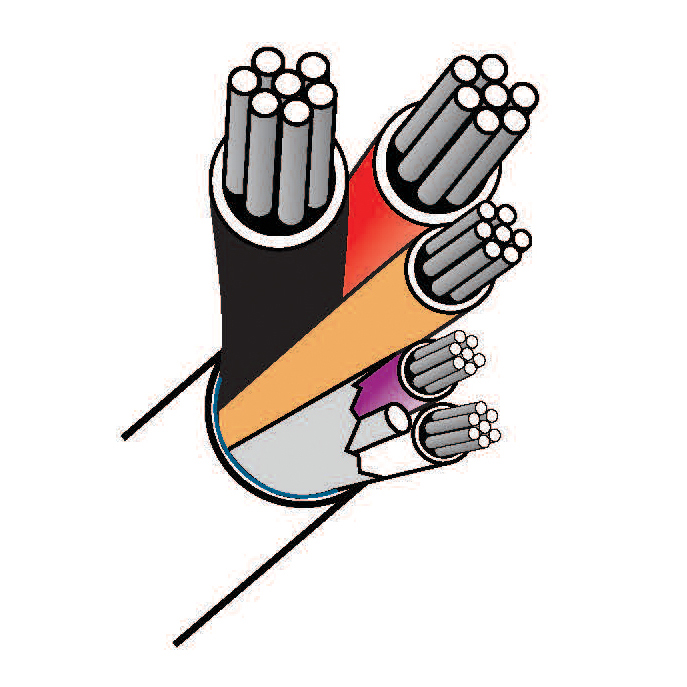 Product image for GRX-4000/6000 CTL CBL PLNM 5 CNDTR 500FT