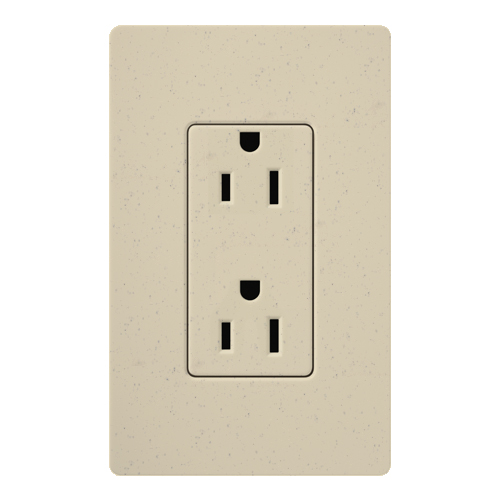 Product image for Receptacle 125V 15A stone