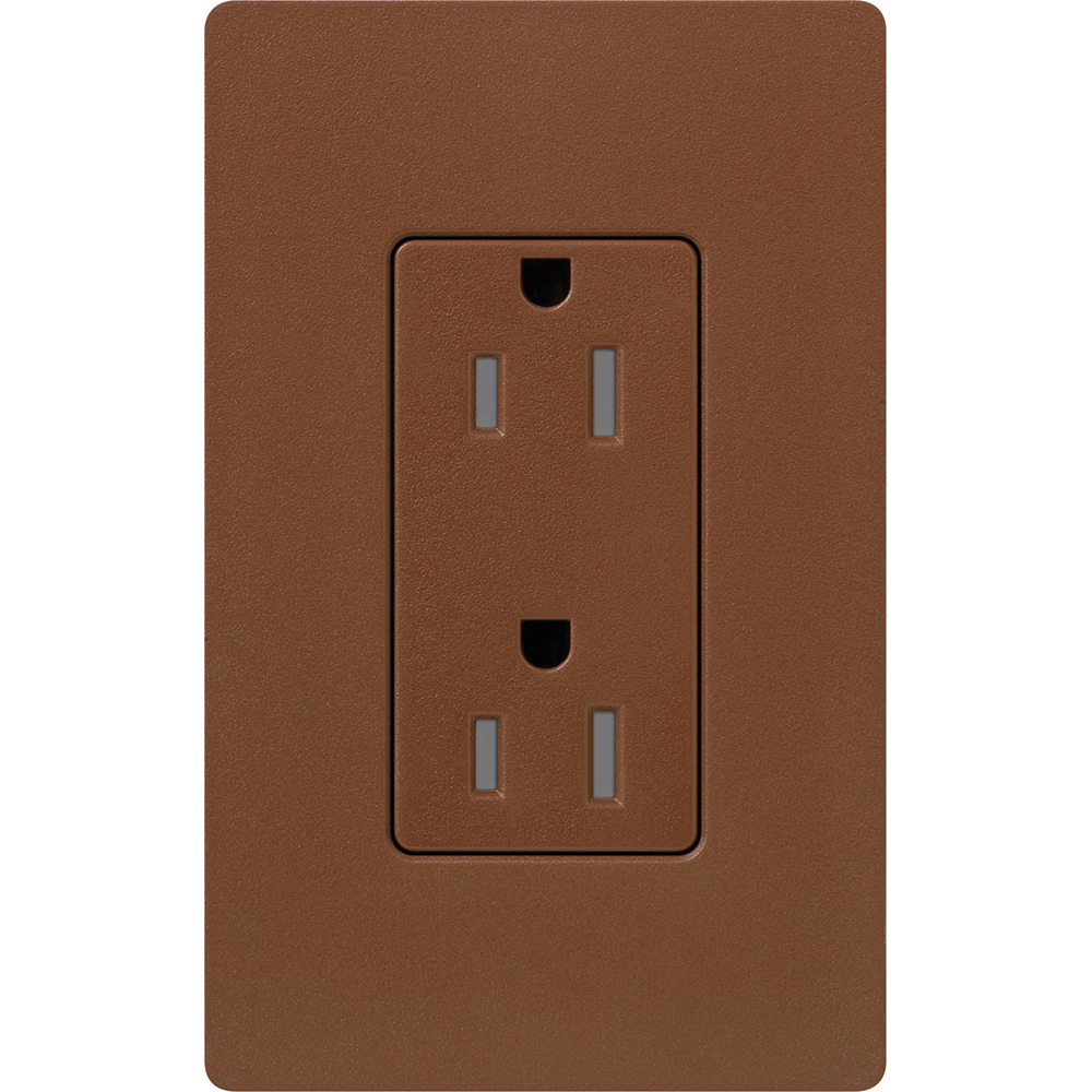 Product image for Receptacle tamper resistant 125V 15A sienna