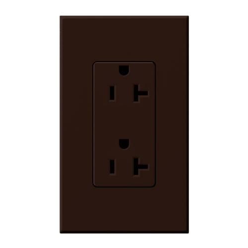 Product image for NT 20A TAMPER RESIST RECP BROWN