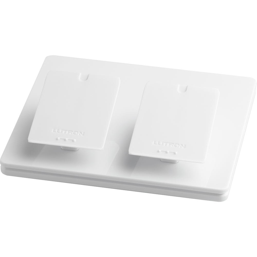 Product image for LUTRON L-PED2-WH PEDESTAL DOUBLE WHITE