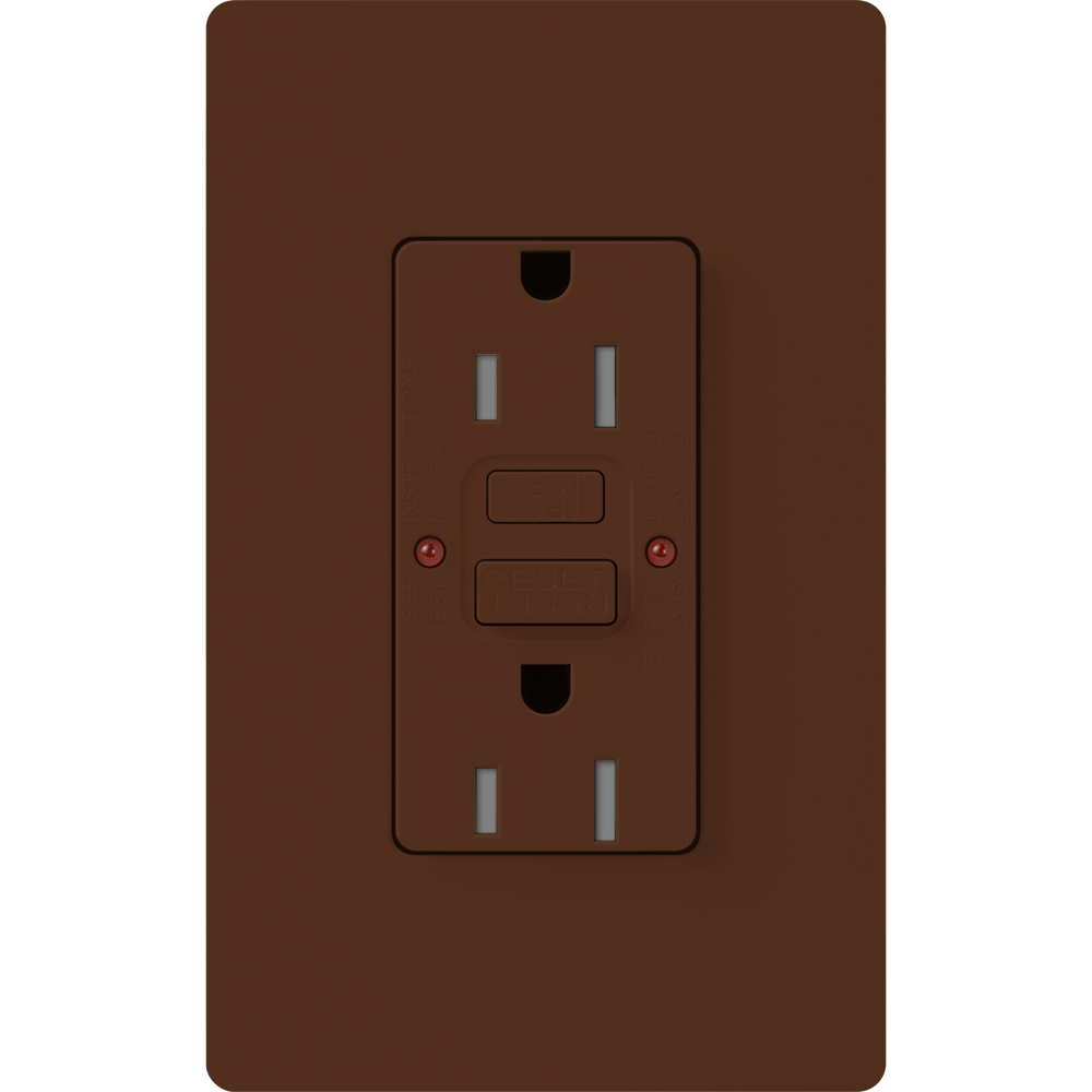 Product image for SATIN 15A RECP SLF-TSTING GFCI