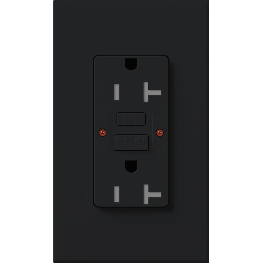 Product image for NT 20A GFCI SELF TESTING BLACK