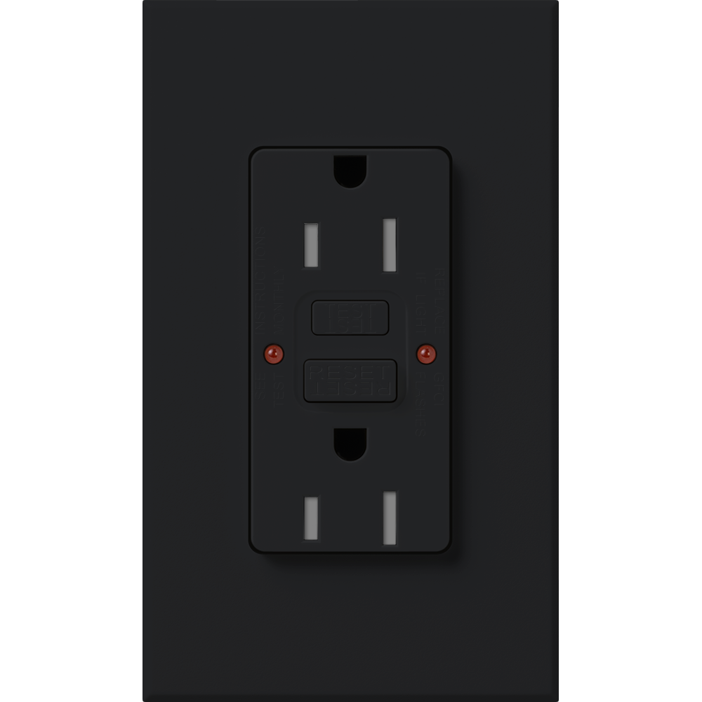 Product image for NT 15A GFCI SELF TESTING BLACK