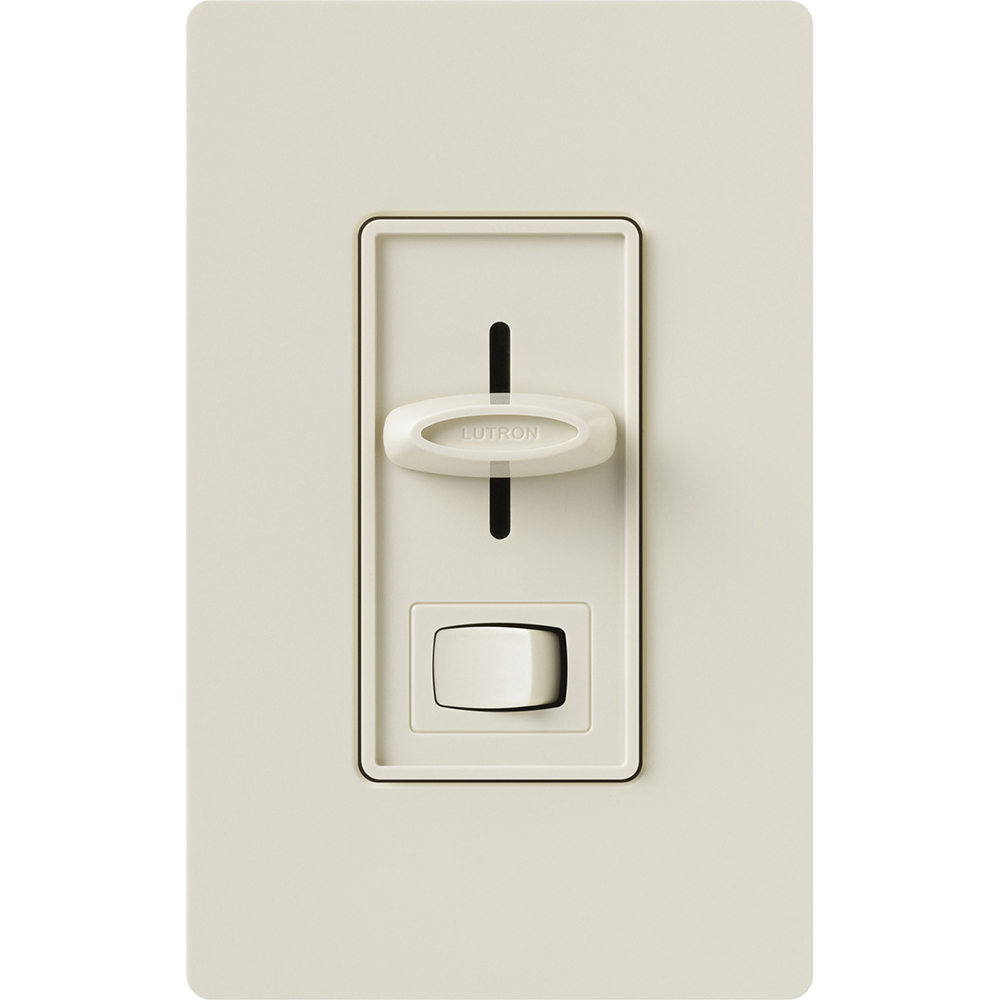 Product image for Dimmer ELV single pole 300W 120V w/on/off switch light almond