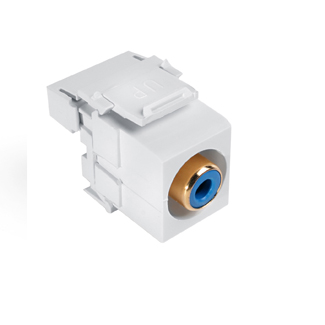 Product image for Connector RCA 110-termination blue-insert white