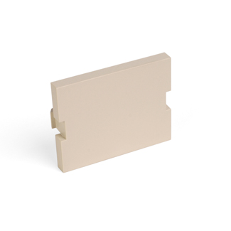 Product image for Insert blank module 1.5 units high ivory