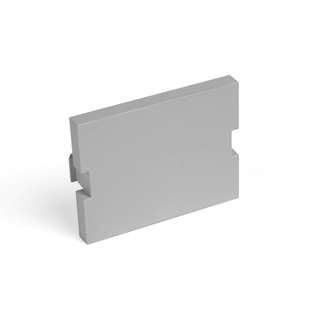 Product image for Insert blank module 1.5 units high grey
