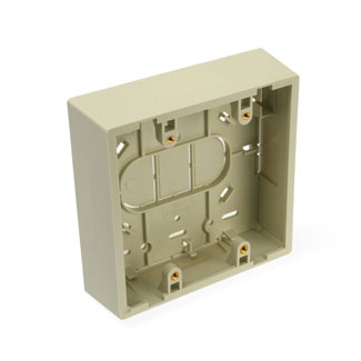 Product image for Box surface-mount back dual-gang ivory 4.78x1.45x4.71"