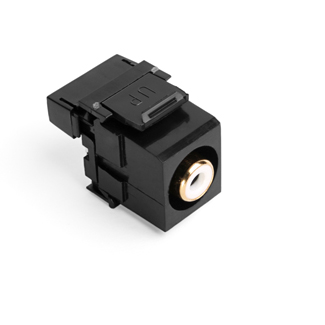 Product image for Connector RCA 110-style white barrel black