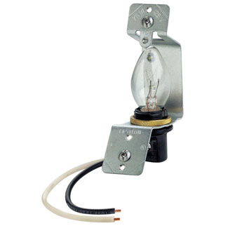 Product image for Lampholder assembly for use with louvre plate 4W