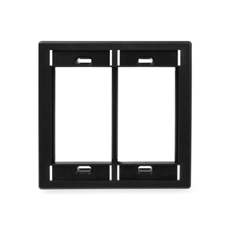 Product image for MOS wallplate 2G plastic black