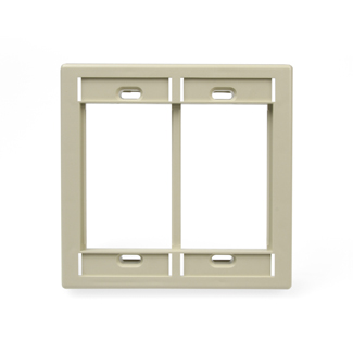 Product image for MOS Wallplate 2G plastic ivory