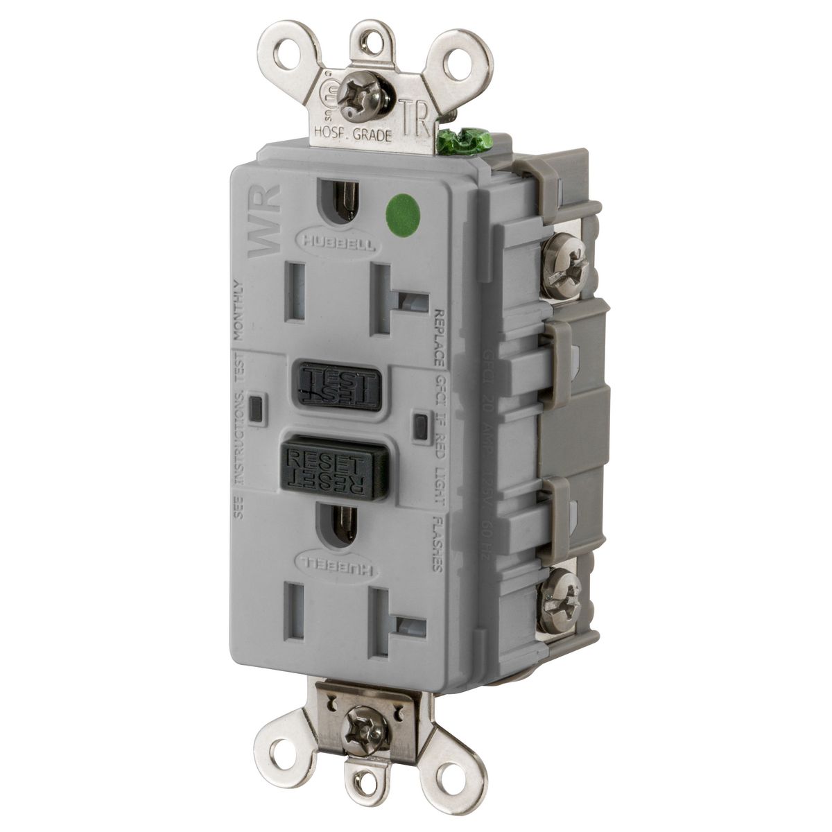 Product image for 20A INDUSTRIAL TRWR GFR HG GRAY (MS90)